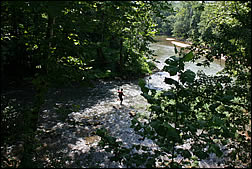 Harrison Spring entering Blue River